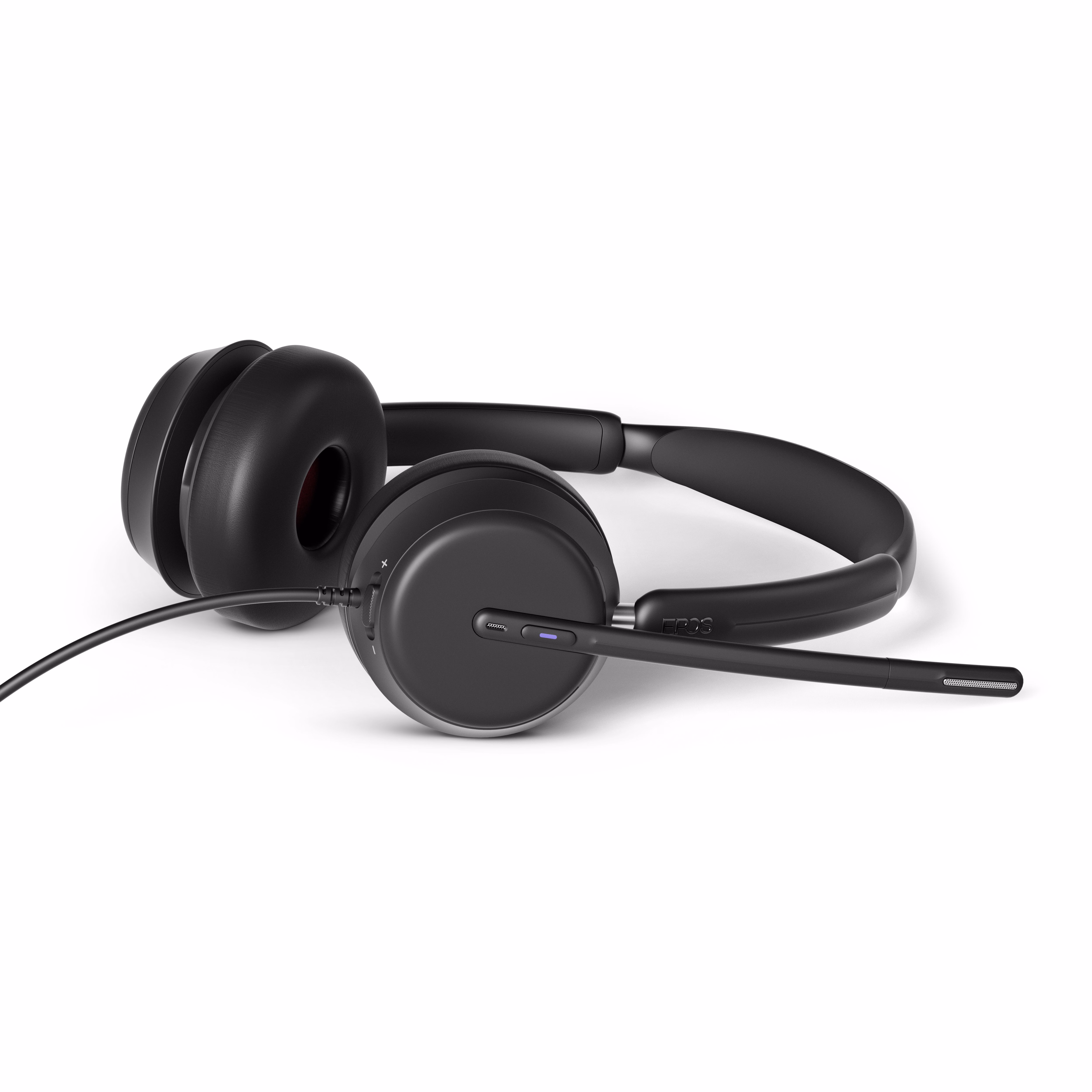 EPOS IMPACT 860T Teams USB-C Stereo Headset inkl. USB-A Adapter & Call Control am Headset