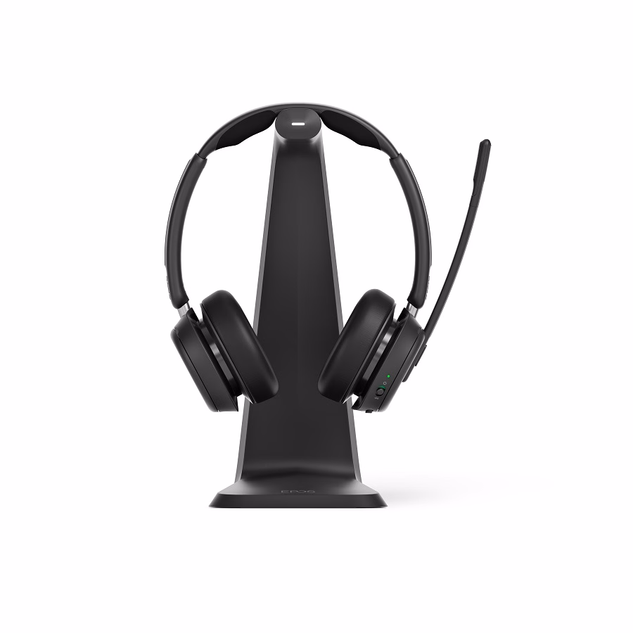 EPOS IMPACT 1061T ANC Stand Teams Stereo Bluetooth Headset mit CH 40 Ladestation & BTD 800 USB-A Blu