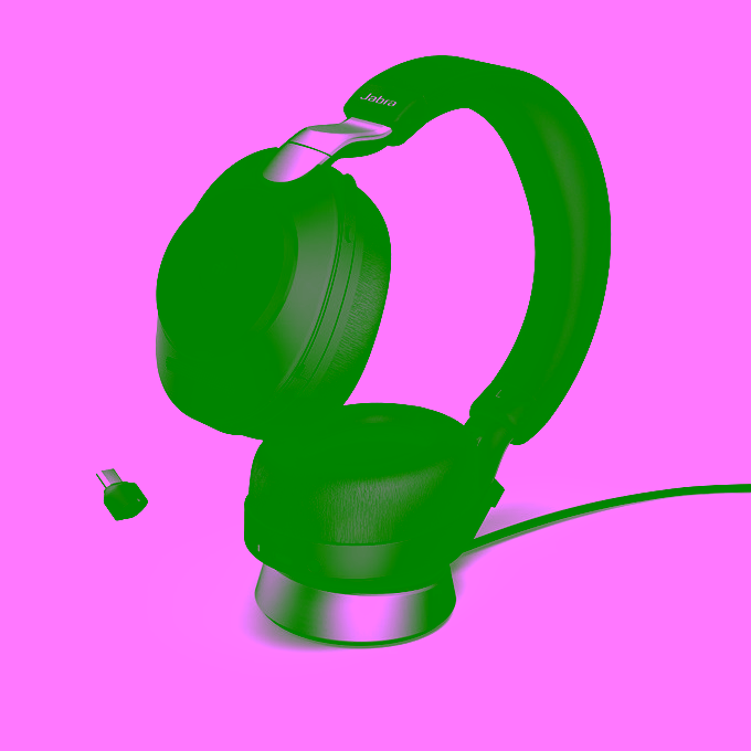 Jabra Evolve2 85 Link380/390c MS Stereo Stand Black ANC Bluetooth NC Headset inkl. Deskstand & Link 380/390 USB-C MS Teams BT Dongle für Microsoft Teams