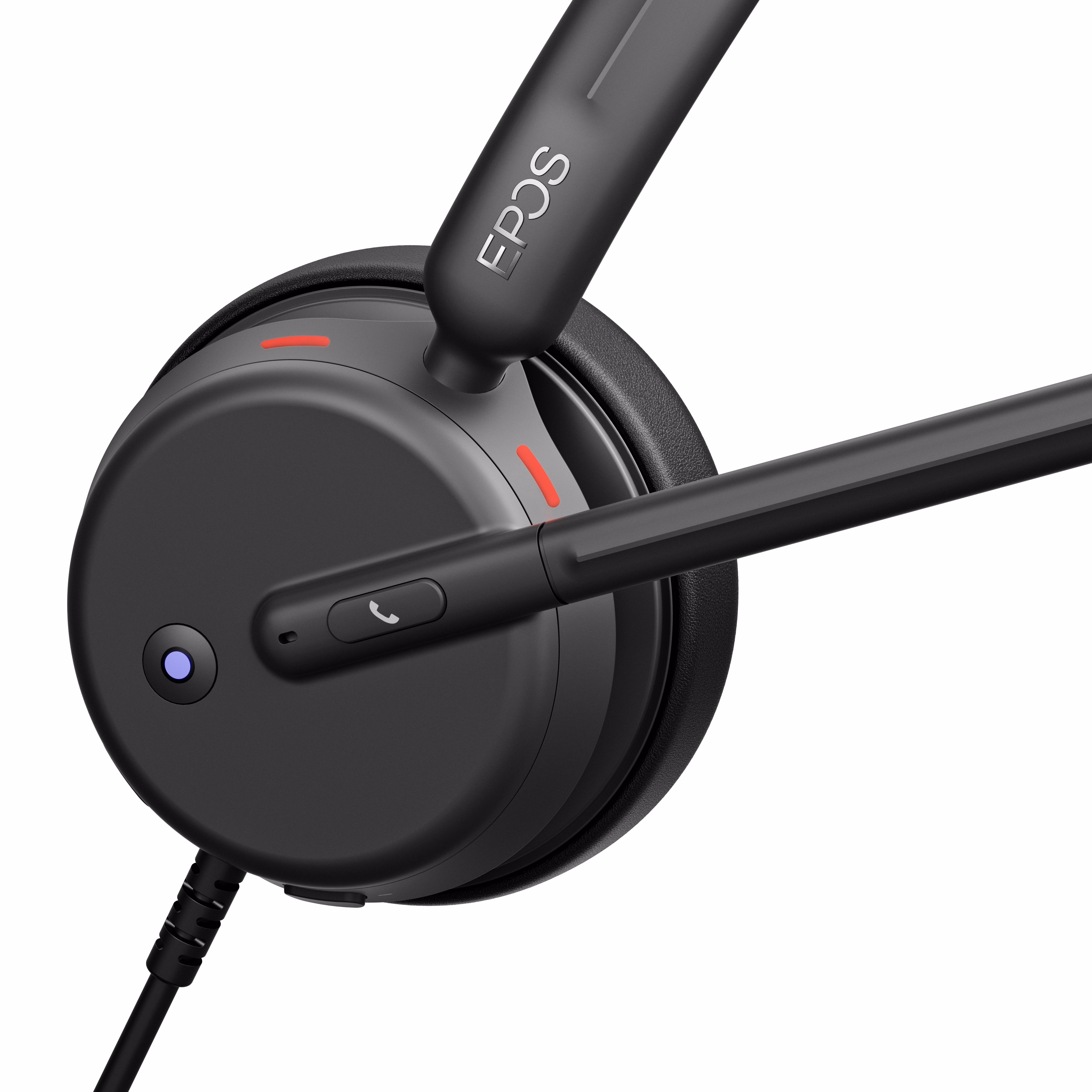 EPOS IMPACT 430T UC Teams USB-C Mono Headset inkl. USB-A Adapter & Smart Call Control am Headset