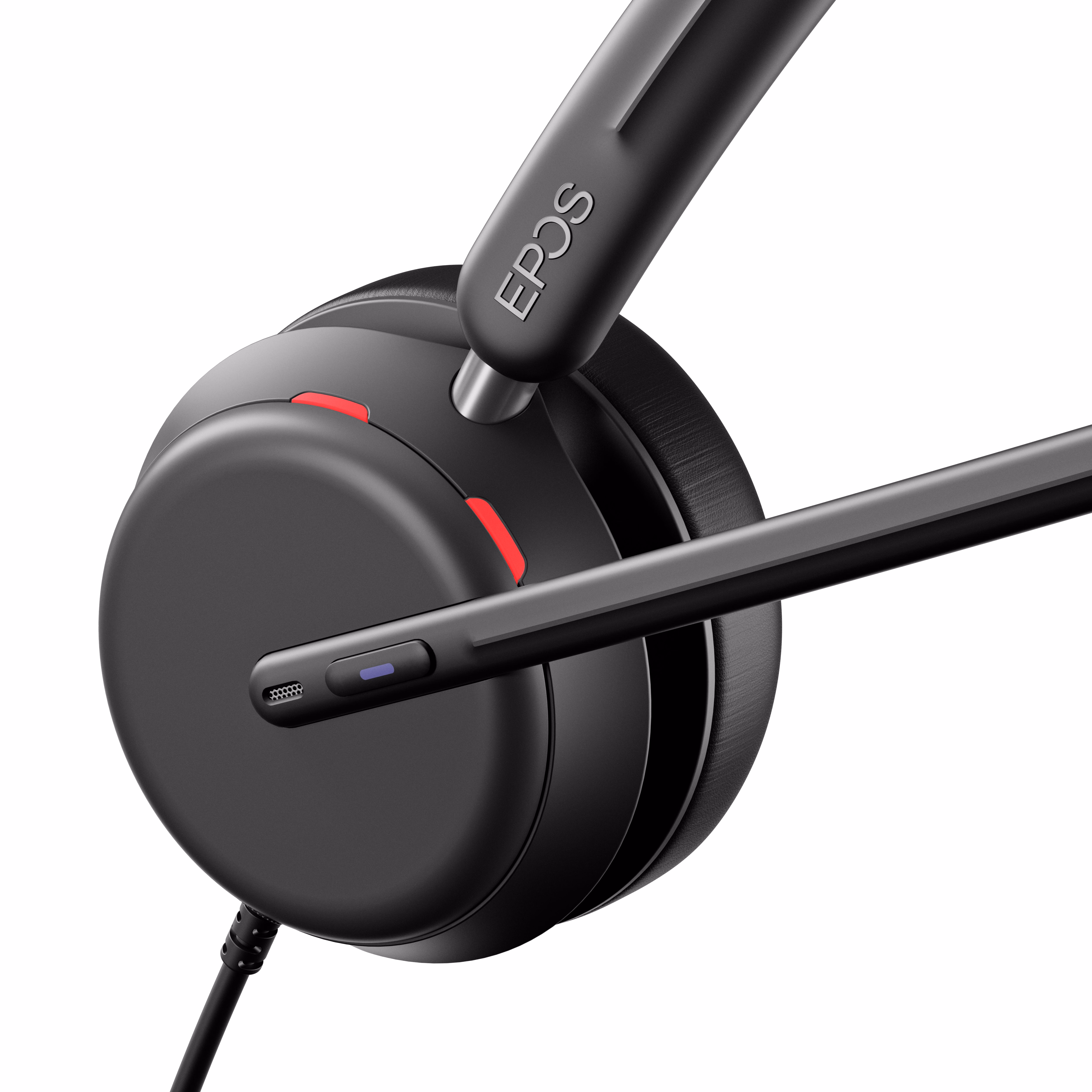 EPOS IMPACT 860T Teams USB-C Stereo Headset inkl. USB-A Adapter & Call Control am Headset