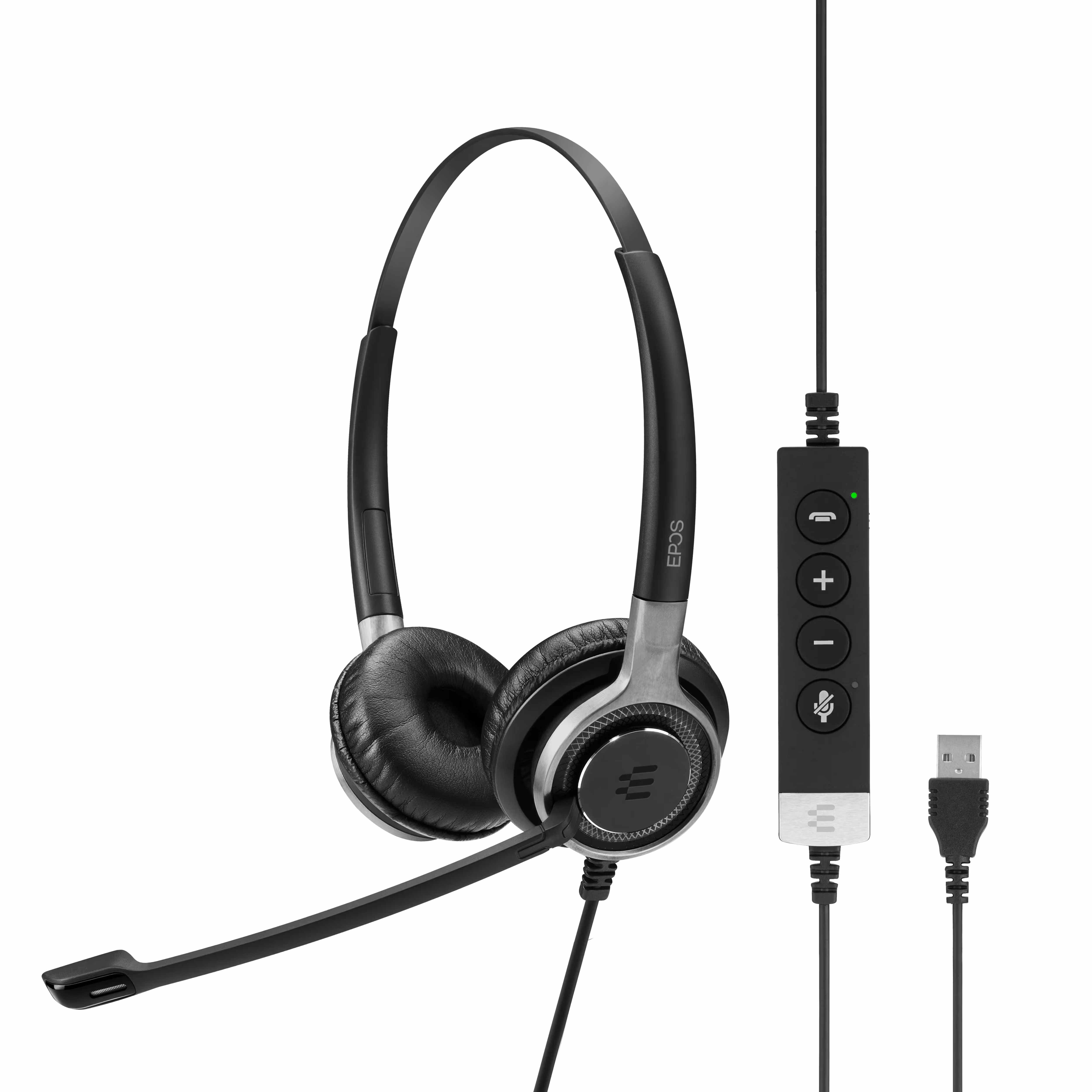 EPOS IMPACT SC 660 ANC USB DUO UC & Skype4B Headset mit aktivem Noise Cancelling  inkl. In-Line Call