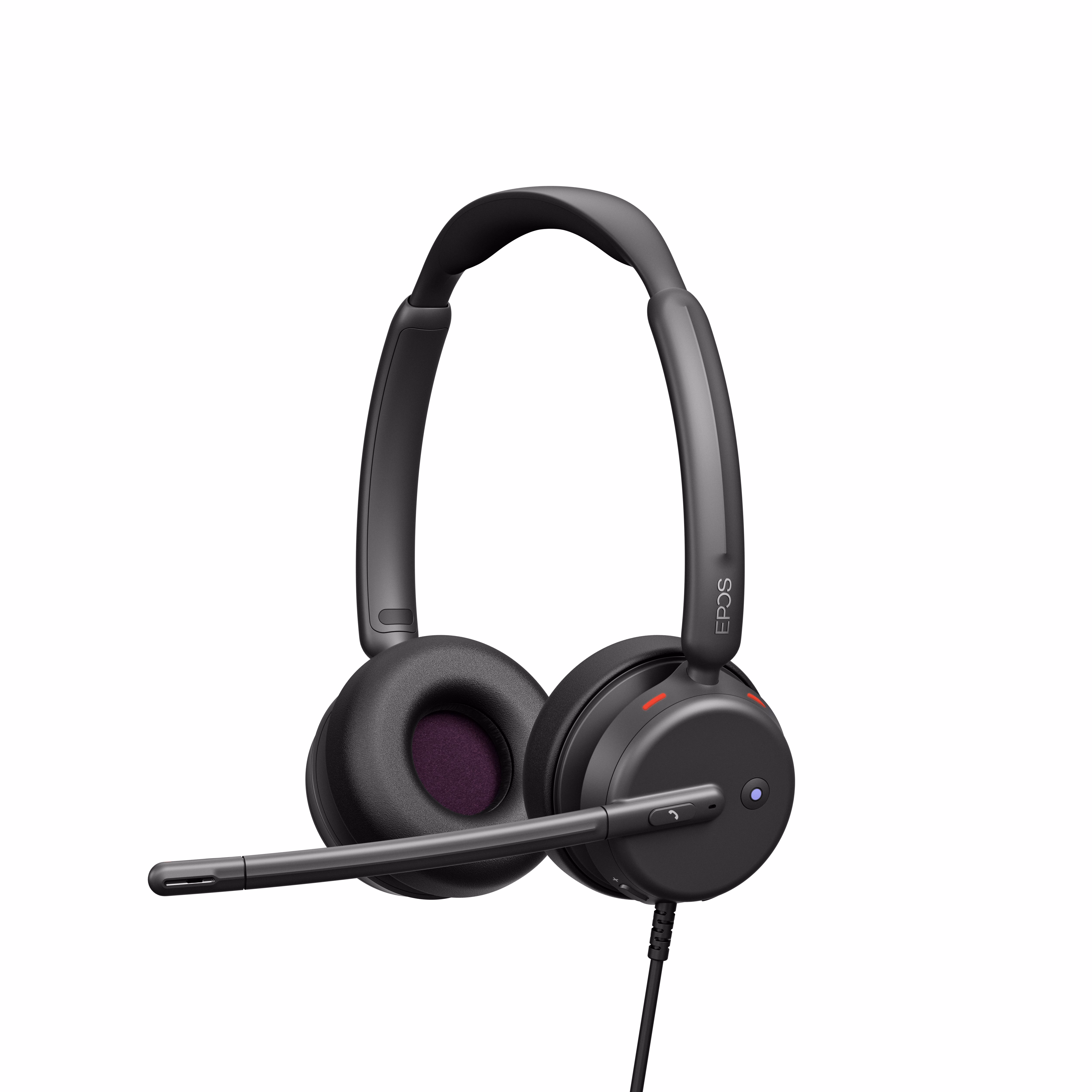 EPOS IMPACT 460T UC Teams USB-C Stereo Headset inkl. USB-A Adapter & Smart Call Control am Headset