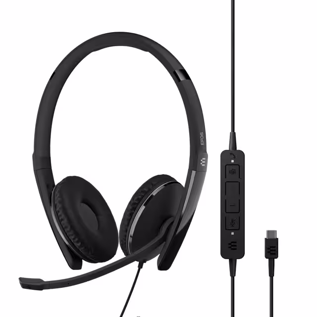 EPOS ADAPT 160T ANC USB-C Stereo Headset inkl. In-Line Call Control und ANC (Active Noice Cancelling