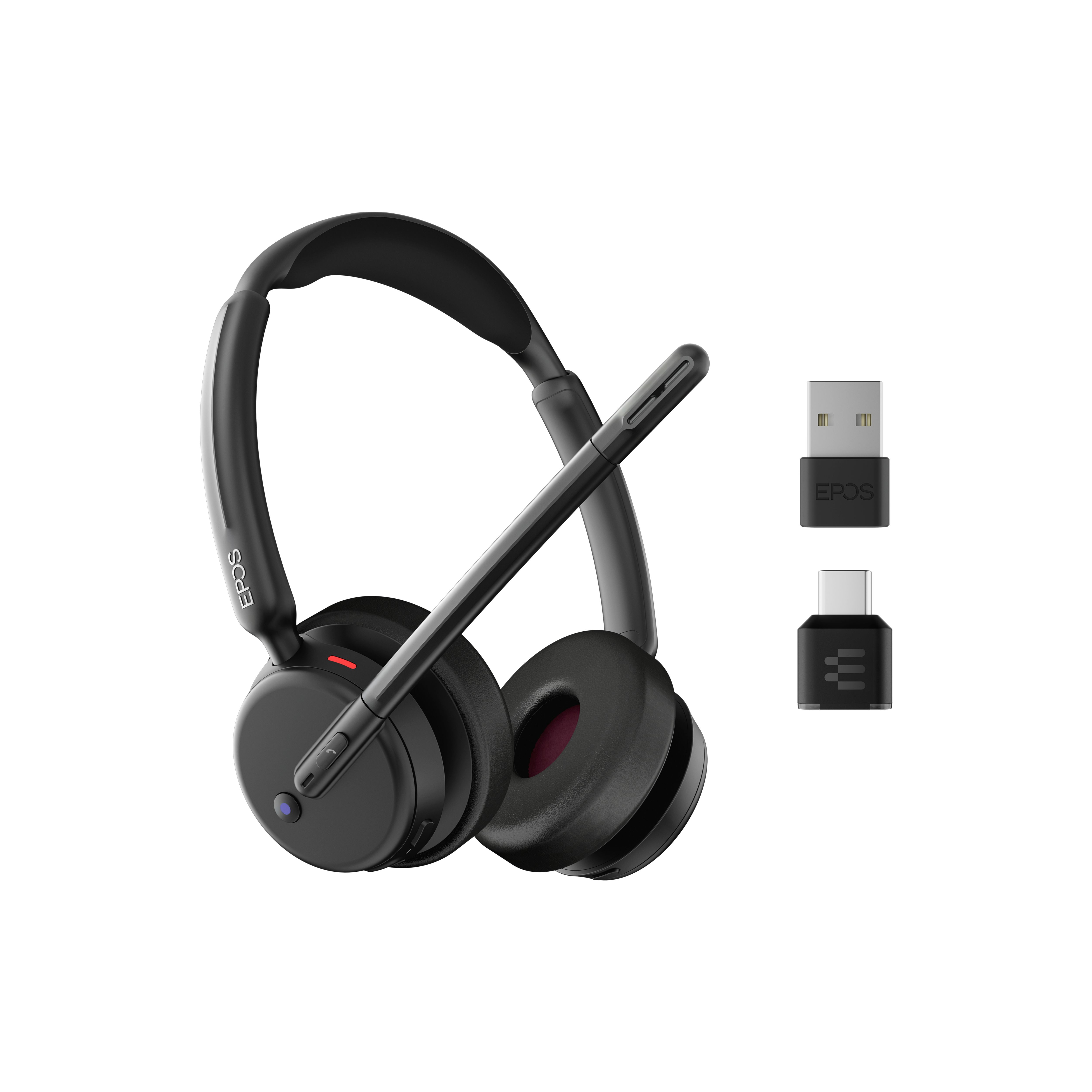 EPOS IMPACT 500 MS UC ANC & BTD 900c Stereo On-Ear Bluetooth Headset inkl. BTD 900c USB-C Bluetooth Dongle