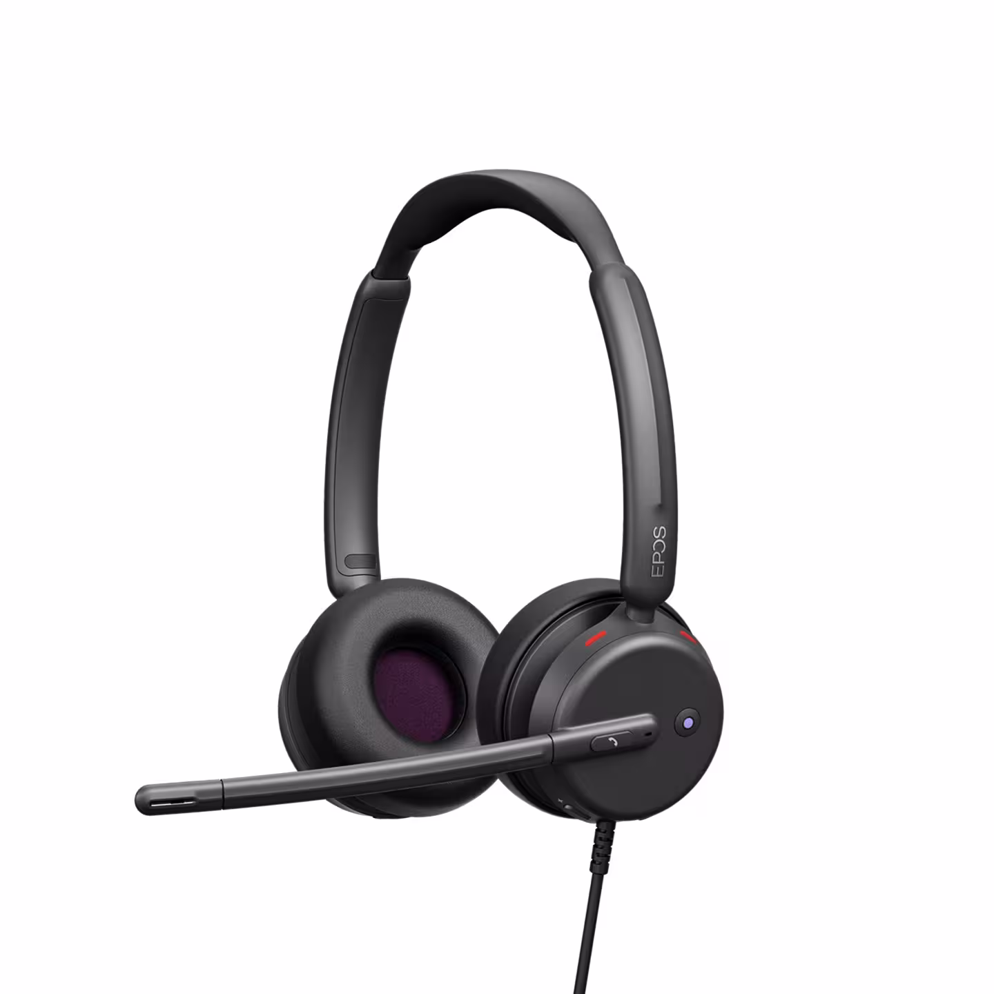 EPOS IMPACT 400 MS UC ANC Stereo Headset inkl. USB-C auf USB-A Adapter & Smart Call Control am Headset