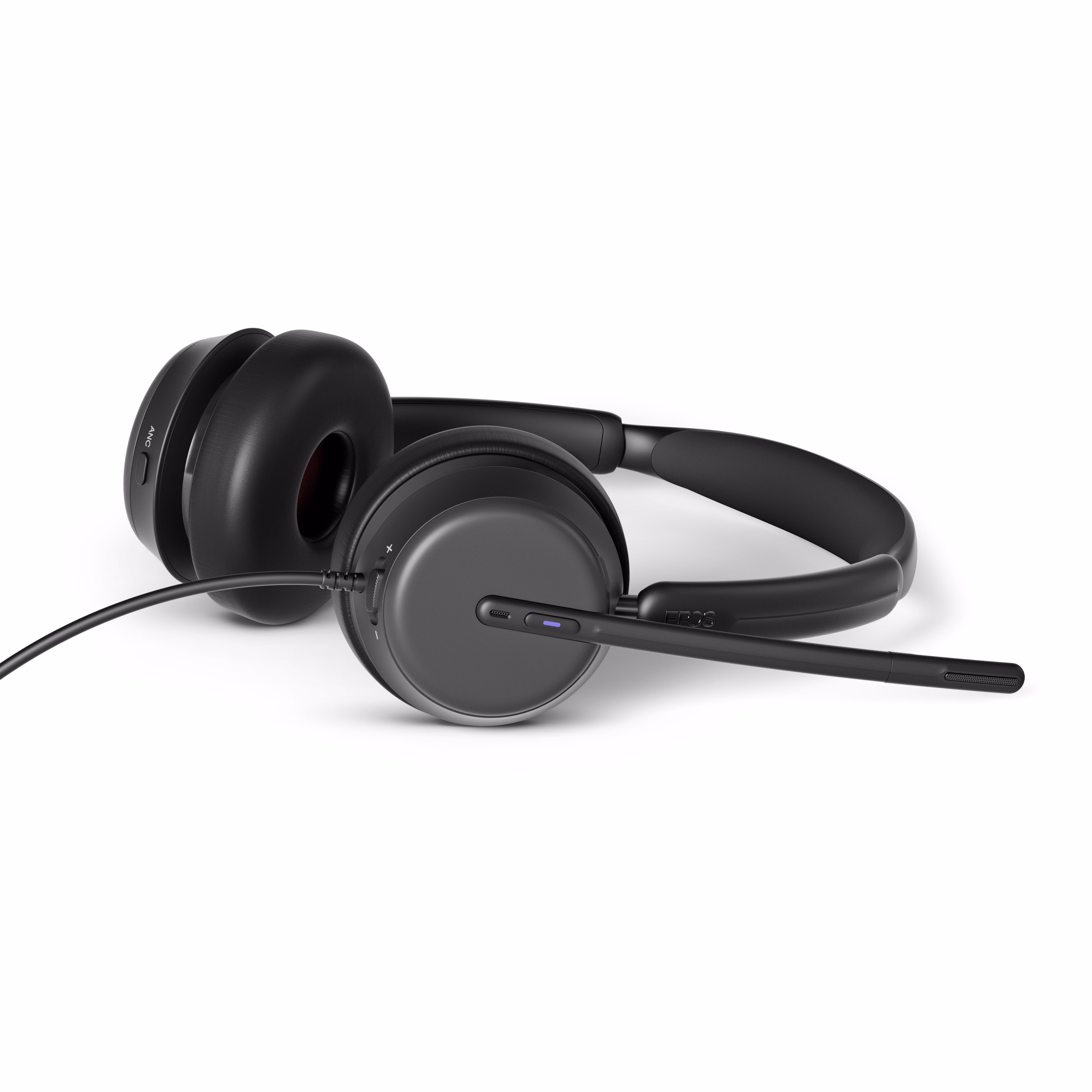 EPOS IMPACT 860T ANC Teams USB-C Stereo Headset inkl. USB-A Adapter & Call Control am Headset