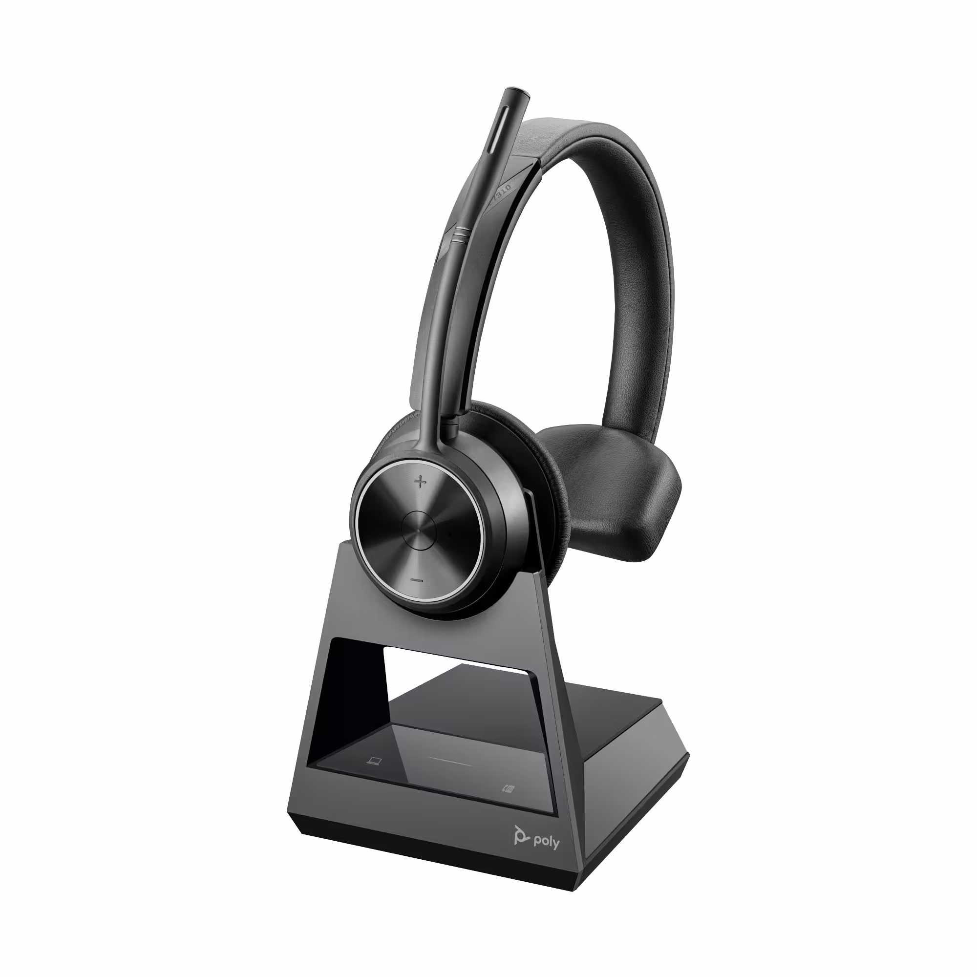 Poly Savi 7310 Office UC Mono Ultra-Secure DECT NC Headset mit Acoustic Fence für Festnetz und PC So